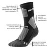 CEP - Medium Length Men's Running Socks with Compression for