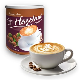 Victorian Inn Hazelnut Flavor Cappuccino - Rich and Nutty for Cozy Indulgence - Great with Coffee Creamer - 2 Pound (Pack of 1)