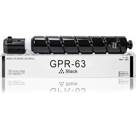 High Yield GPR-63 Black Toner Cartridge GPR 63 GPR63 Toner Replacement for Canon imageRUNNER DX 6860i DX 6870i Printer (4766C003AA, 71,500 Pages)