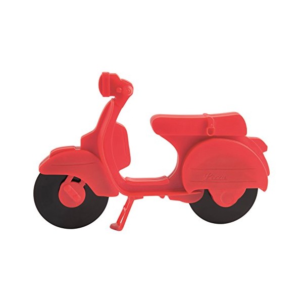 Excelsa Scooter Pizza Cutter, Stainless Steel, Red, 17 x 2