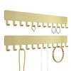Josmimic Wall Necklace Organizer Holder: Wall Mounted Jewelry Hanging Storage