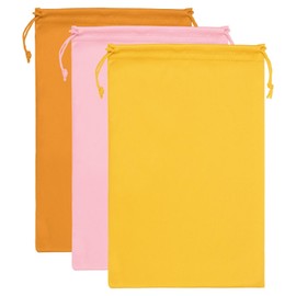 PATIKIL Ski Goggles Bag 3 Pack Soft Microfibre Snow Goggles Protective Storage Case Sleeve Drawstring Case for Camera Lenses Sunglasses Glasses Lenses Pink Orange Yellow, Pink, orange, yellow