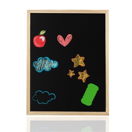 PARENCE - Chalkboard with Cleaning Sponge - Compatible with Any Type of Chalk - Wipe Clean Board - Versatile - 20 x 16 cm - Nursery Restaurant Shop Menu