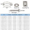 Double Wire Hose Clips Adjustable 201 Stainless Steel Hose Clamps