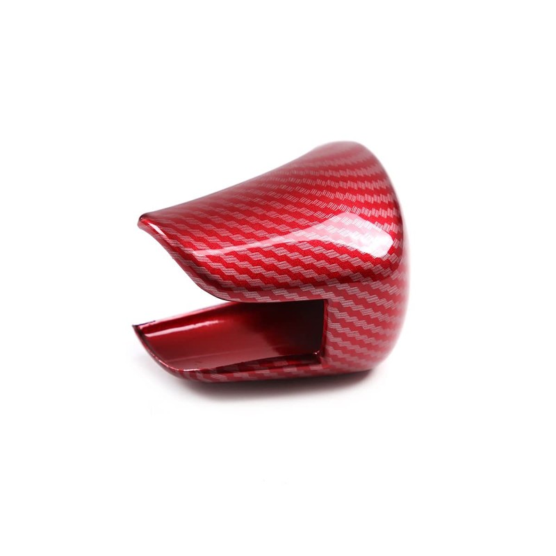 PIUGILH ABS Carbon Fiber Gear Shift Knob Cover Trim Decoration