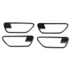 4pcs Left Hand Driving Carbon Fiber Interior Door Handle Cover