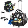 HODRANT Large Cleaning Caddy with Detachable Trolley & Shoulder Strap,