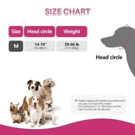 Dog Ear Cover & No Shake Ear Wrap, Reusable Waterproof Dog Ear Protection muffs for Anxiety Relief and Noise Protection, Hematoma, Lightning, Thunderstorms, Fireworks, Vet Visits and Swimming(Pink, M)