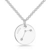 Philip Jones Aries Zodiac Star Sign Disc Necklace Created with