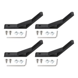 PATIKIL 135 Degree Angle Corner Brackets, 1Set4.33x0.55 Inch Aluminum Extrusion Profile Accessories Corner Brace Joint Connectors for 2020 Series (Black)