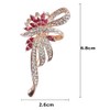 GFM® Vintage Style Brooch with Sparkly Diamantes - A10-Rose Gold
