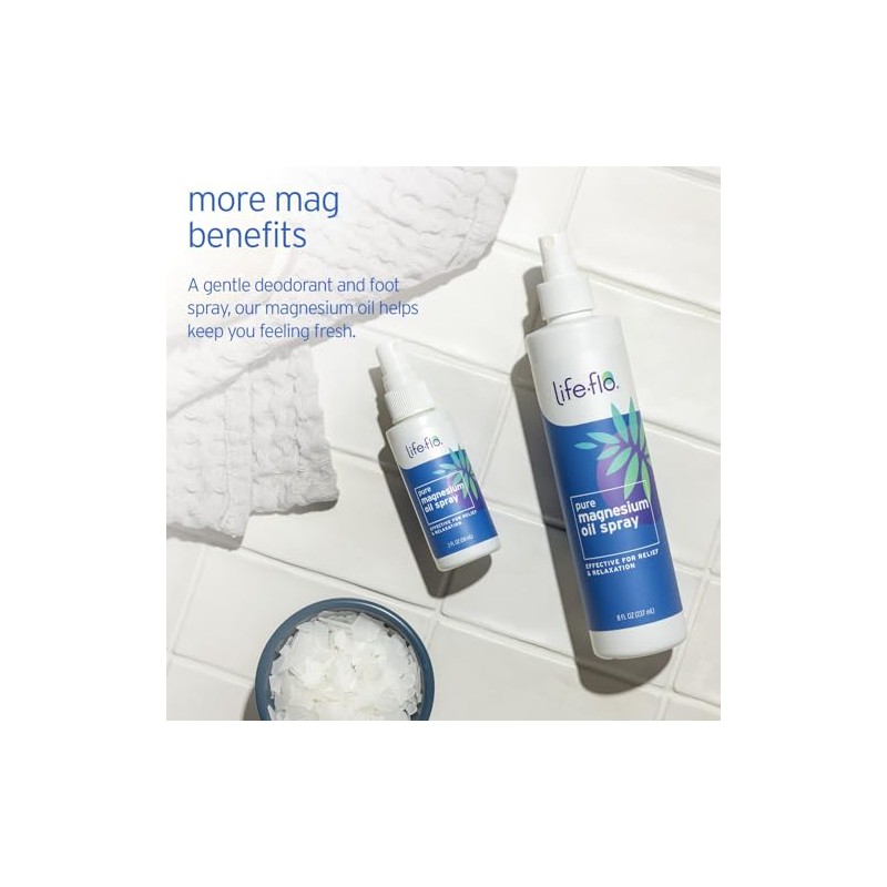 Life-flo Pure Magnesium Oil, 8 Ounce