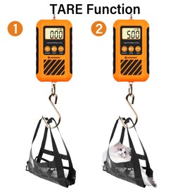 UNIWEIGH Digital Luggage Scale,Portable Hanging Bag Scale for Travel,Suitcase Weight Scale with Comfortable Handle and Large Hook,Duty Crane Scale with 660LB/300KG for Hunting and Fishing