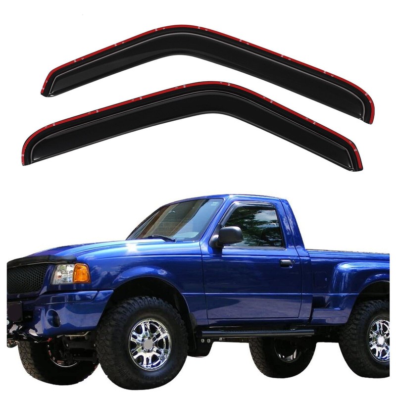 BOOGADEE Original 2pcs Wind Deflectors, in-Channel Rain Guards Set, Side