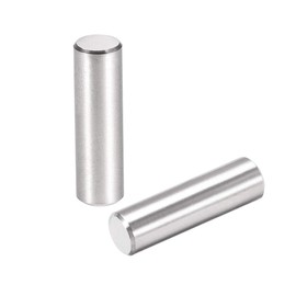 TOP-VIGOR 25Pcs 6mm x 20mm Dowel Pins Shelf Support Pegs, 304 Stainless Steel Cylindrical Shelf Support Pin Fasten Elements Silver Tone