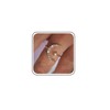 TseenYi Crystal Star Moon Adjustable Ring Gold Crescent Adjustable Ring
