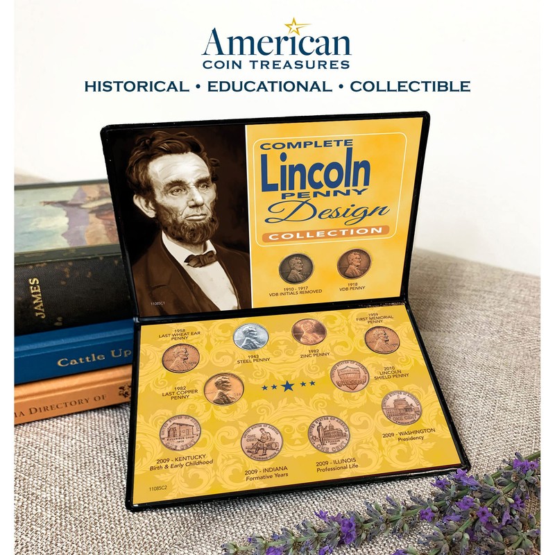 Complete Lincoln Penny Design Collection by American Coin Treasures