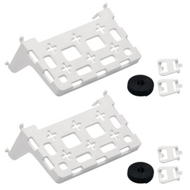 2PCS 49605-aub Structured Media Panel Accessories Enclosure Universal Shelf Mounting Bracket for Leviton Media Panel -That Supports 20lbs of Weight - White