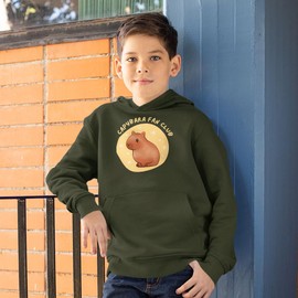 Capybara Fan Club Kids' Hoodie - Baby Birthday Gift - Gifts for Capybara Fans - Black, M