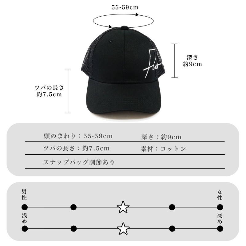 Aiming Flow (KSH248) Mesh Cap, Men's, 21.7 - 24.0 inches