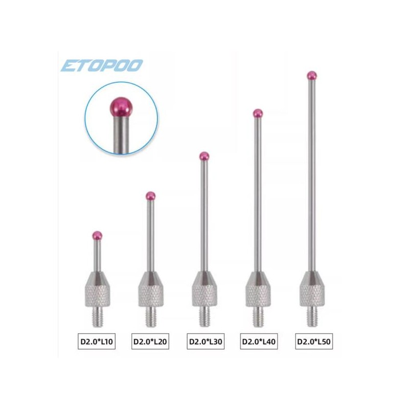 Ruby 루비 접점이 있는 다이얼 표시기 프로브 나사산 연장 로드
