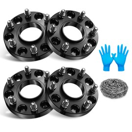 BDFHYK 6x139.7mm Wheel Spacers 1 inch 6x5.5 Hubcentric Wheel Spacer Compatible with 2019-2023 Ram 1500, Forged 6 Lug Wheel Adapters M14x1.5 & 77.8mm Hub Bore, Set of 4