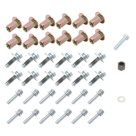 AUROLYNNE 68193128AB Sidestep Hardware Kit Fit for Ram 3500 2500 1500 2013-2019, for Ram 4500 5500 2014-2019Tubular Side Step Hardware Mounting Kit