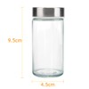 Glass Spice Jars with Stainless Steel Lids, Small Items Storage