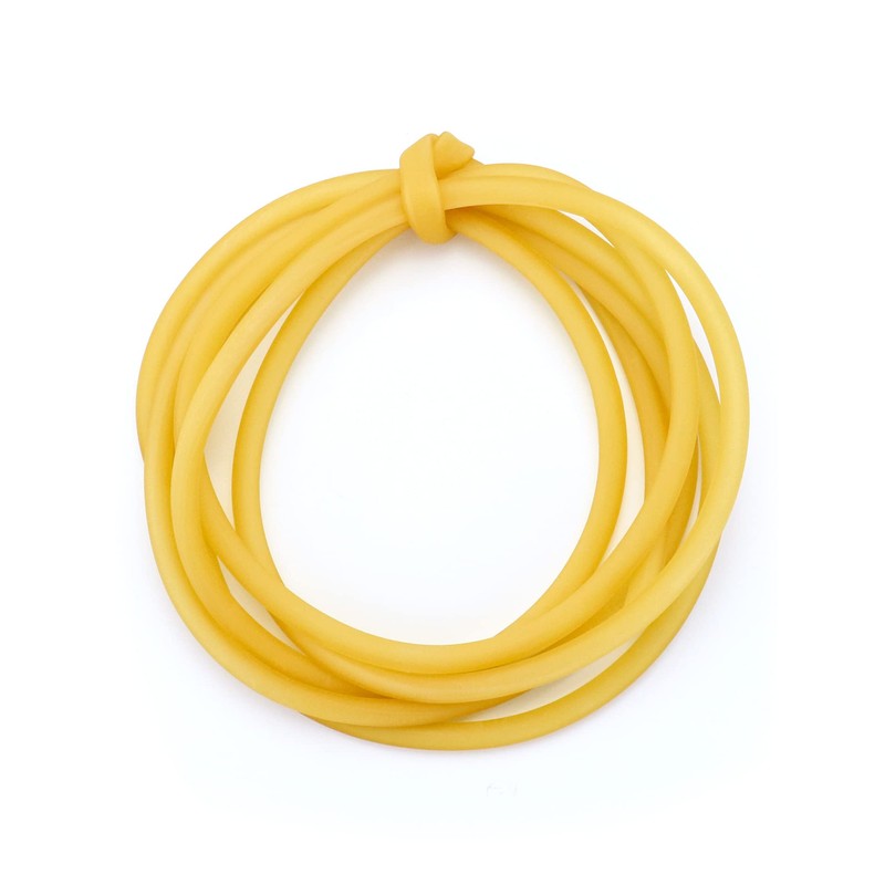 QWORK 10FT 3/8" OD 1/4" ID Natural Latex Rubber Tubing