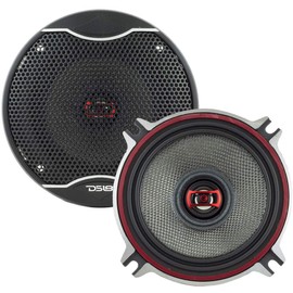 DS18 EXL-SQ4 - Car Speaker 4" High Sound Quality Glass Fiber 2 Way 3-Ohms Coaxial - Sleek Compact Design with Chrome Finish - Superior Bass Response - 260 WATTS Max - Set of 2