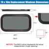 OUTPRIZE Fixed RV Window, 28" W x 16" H Tinted