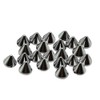 SUPVOX 100pcs 10mm Acrylic Bullet Spike Cone Studs, Beads, Sew