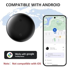 Etiquetas de rastreo Bluetooth para Android, rastreador para vehículos compatible con Google Find My Device, etiquetas AirTag - paquete de 2 unidades,