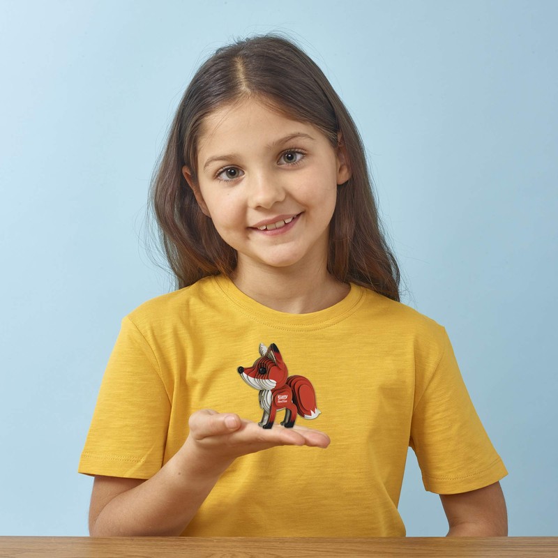 EUGY 3D Red Fox Model Craft Kit, for 6 years