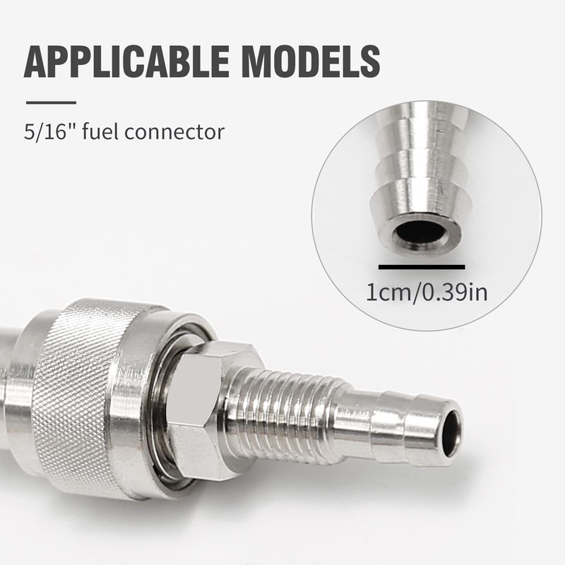 Vkinman 5/16" Fuel Connector Replace 3B2-70260-1 3B2-70250-1 Replacement for Nissan