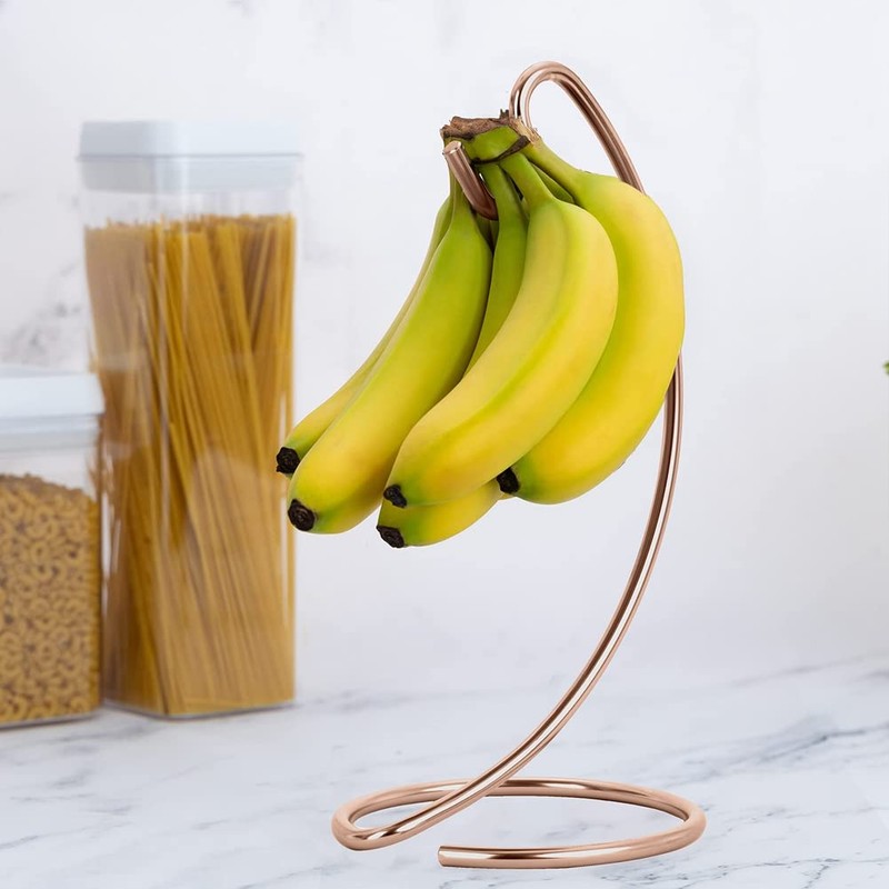 Micvtve Banana Holder Modern Banana Hanger Tree Stand Hook for