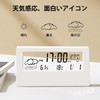 PAVIKE Table Clock, Alarm Clock, Digital Clock, Temperature, Humidity, Thermometer/Hygrometer,