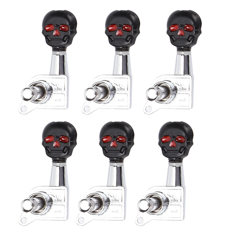 Skull Shape Tuning Peg Zinc Alloy Machine Heads Tuner Set