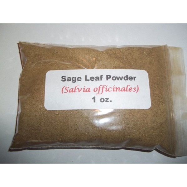 sage leaf 1 oz. Sage leaf powder (Salvia officinales) (Salvia officinalis)