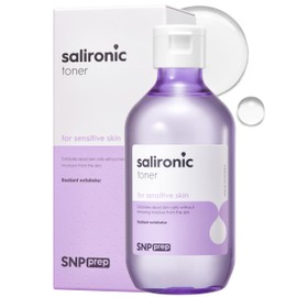 SNP Prep Salironic Toner – Koreanisches Wasserartiges Gesichtswasser mit BHA, Houttuynia Cordata, Kamille, Squalan und Hyaluronsäure für empfindliche Haut, Kühlung und Sebumkontrolle, 220 ml