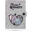 Emadele Mother Child Passport Cover Elephant 'Unser Kleines Wunder' Light