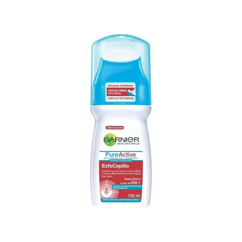 Limpiador facial Garnier Pure Active anti imperfecciones exfocepillo 150 ml