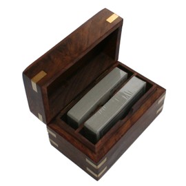 Twin pack wooden card box with Two Packs of Cards