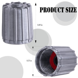 MEAJOO 10PCS Long TPMS Tire Valve Stem Caps, Leak-Proof Air Protection, with O-Ring Rubber Seal, Universal Tyre Valve Dust Caps for Cars, SUV, Trucks, Bikes, Motorcycles, Bicycles(Gray)