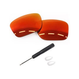Forobb 1.8MM Polarized Replacement Lenses for Oakley Holbrook Metal OO4123 Sunglasses - Torch Red - Polycarbonate Polarized