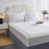 DuShow Fitted Sheet-Deep Pocket Satin Silky Bed Sheet,Breathable Soft and