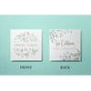 100 x Rustic Botanical 74mm Square Card Drink Tokens: Let's