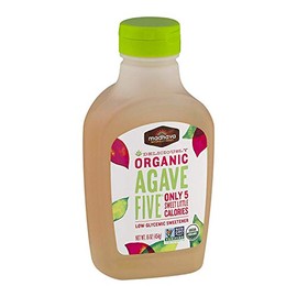 Madhava edulcorantes naturales orgánicos agave cinco néctar, 16 onzas