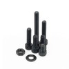M2 M3 M4 Alloy Steel Screws Nuts and Washers 1200PCS,