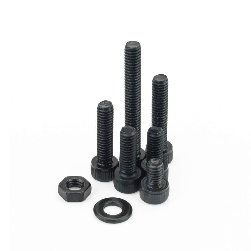 M2 M3 M4 Alloy Steel Screws Nuts and Washers 1200PCS,